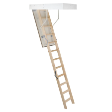 MINKA padlásfeljáró lépcső McStep Thermo 33 lucfenyő kezeletlen 90 cm x 60 cm építőanyag