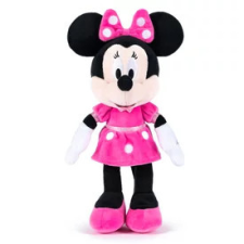  Minnie egér Disney plüssfigura pöttyös ruhában - 25 cm plüssfigura