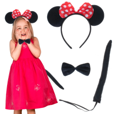 Minnie egér jelmez szett fülpánttal, masnival és farokkal jelmez