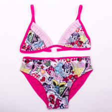 Minnie egér kislány fürdőruha - kétrészes fürdőruha - pink - 104 gyerek fürdőruha