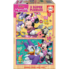  Minnie és Daisy fa puzzle 2x16 darab puzzle, kirakós