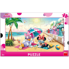 Minnie és Daisy tengerparti puzzle, 15 darabos puzzle, kirakós
