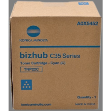Minolta C35 TNP22C Cyan toner eredeti 25K A0X5452 nyomtatópatron & toner