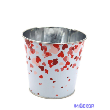  Mintás bádog kaspó 10cm - 139 dekorációs kellék