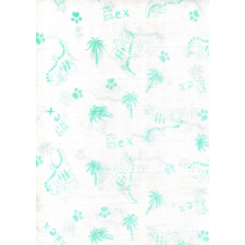 Mintás textil pelenka 1db-os - menta dinó mosható pelenka
