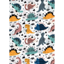  Mintás textil pelenka 1db-os - színes dinók mosható pelenka