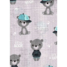 Mintás textil pelenka 1db-os - szürke baby boy mosható pelenka
