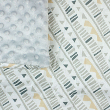 Mintás wellsoft béléses pamut babatakaró (75x75cm) babaágynemű, babapléd