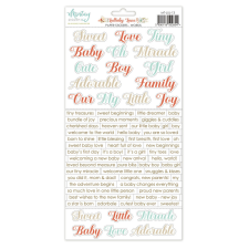 Mintay Papers By The Lake Matrica Paper Stickers Words 1 csomag matrica