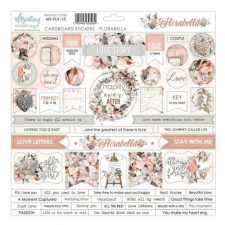Mintay Papers Chipboard 12x12, Mintay Florabella / Chipboard Stickers - (1 ív) dekorációs kellék
