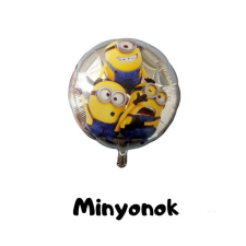 Minyon fólia lufi - 45cm - Minion party kellék