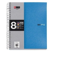 MIQUELRIUS 8x25lapos A5 vonalas kék spirálfüzet