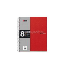 MIQUELRIUS A4 8x25lapos kockás piros spirálfüzet (A15246487) füzet