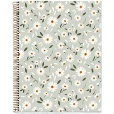 MIQUELRIUS Green Flowers A4 4x30 lap kockás spirálfüzet (A15296GR87) füzet