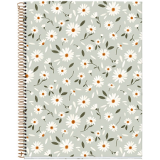 MIQUELRIUS Green Flowers A4 4x30 lap vonalas spirálfüzet (A15296GR81) füzet