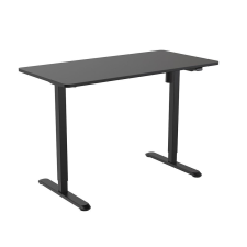 Mirpol Íróasztal magasságállítással, 120x60 cm fekete íróasztal