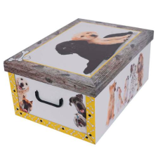 Miss Space Tárolódoboz MAXI 51x37x24 cm Kutya sárga (7009) (7009) bútor