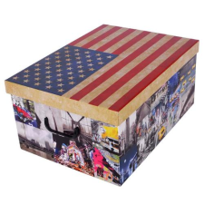 Miss Space Tárolódoboz MAXI 51x37x24 cm zászló Amerika (7047) (7047) bútor