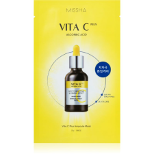 Missha Vita C Plus fehérítő gézmaszk C vitamin 27 g arcpakolás, arcmaszk