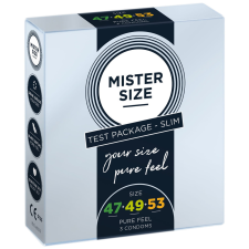 Mister Size 3 db-os próbacsomag (47-49-53 mm) óvszer