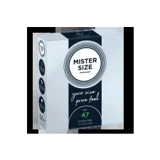 Mister Size vékony óvszer - 47 mm  Kiszerelés: 3 db (04136310000) óvszer