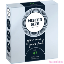 Mister Size vékony óvszer - 47mm (3db) óvszer