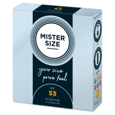 Mister Size vékony óvszer - 53mm (3db) óvszer