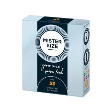 Mister Size vékony óvszer - 53mm (3db) óvszer