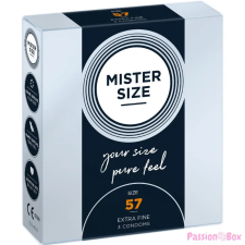 Mister Size vékony óvszer - 57mm (3db) óvszer