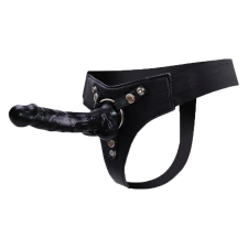 Mistress hám és dildó (fekete - 15 cm) műpénisz, dildó