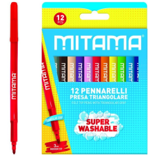 Mitama omyvatelné, 3 mm, trojhranné - sada 12 barev (61995) filctoll, marker