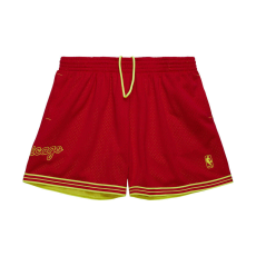  Mitchell & ness nba fashion neon mesh shorts vintage logo chicago bulls rövidnadrág férfi piros s