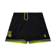  Mitchell & ness nba fashion neon mesh shorts vintage logo philadelphia 76ers rövidnadrág férfi fekete l