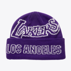  Mitchell & ness nba k.o. knit hwc - los angeles lakers téli sapka unisex lila one