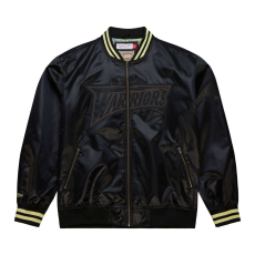  Mitchell & ness nba stateside pastel bomber jacket golden state warriors kabát férfi fekete m