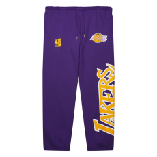  Mitchell & Ness NBA Team Origins Fleece Pants Vintage Logo Los Angeles Lakers melegitőnadrág Lila XXL