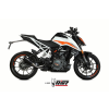 MIVV MK3 slip-on kipufogó fekete rozsdamentes acél – KTM 125 / 390 Duke MIVV Kipufogó és alkatrészei Kipufogódob, betét, hangtompító