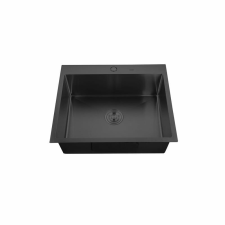 Mixxus HM5045-215 NANO-BLACK (3.0/0.8) rozsdamentes acél konyhai mosogató mosogatótálca