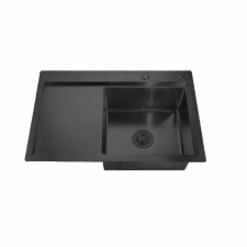 Mixxus HM7849R-215 NANO-BLACK (3.0/0.8) rozsdamentes acél konyhai mosogató mosogatótálca