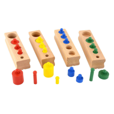 MJ Star Montessori hasábocskák fogókkal (4 színes mini készlet) oktatójáték