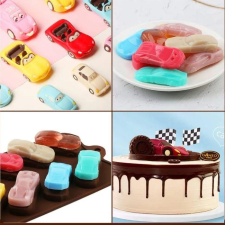 MK Home Sportautók csokiforma, bonbon konyhai eszköz