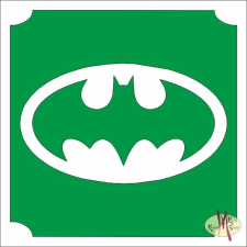 Mk Kreatív Stúdió 5x5 cm-es Csillám tetoválás sablon - Batman 169 csillámtetoválás