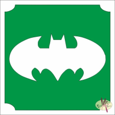 Mk Kreatív Stúdió 5x5 cm-es Csillám tetoválás sablon - Batman 41 csillámtetoválás