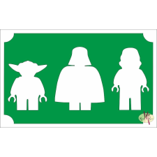 Mk Kreatív Stúdió 8x5 cm-es Csillám tetoválás sablon - Lego Star Wars 87 csillámtetoválás