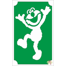 Mk Kreatív Stúdió 8x5 cm-es Csillámtetoválás sablon - Elmo 23 csillámtetoválás