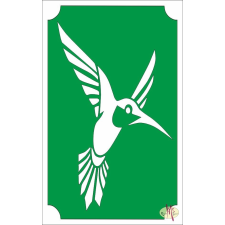 Mk Kreatív Stúdió 8x5 cm-es Csillámtetoválás sablon - Kolibri 30 csillámtetoválás