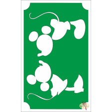 Mk Kreatív Stúdió 8x5 cm-es csillámtetoválás sablon - Mickey mouse 38 csillámtetoválás