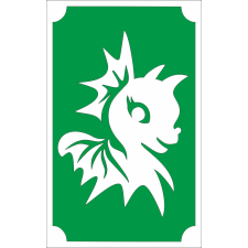 Mk Kreatív Stúdió 8x5 cm-es Csillámtetoválás sablon - Sárkány bébi 143 csillámtetoválás