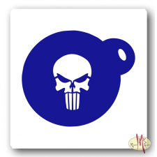 Mk Kreatív Stúdió Arcfestő sablon - Punisher minta arcfesték