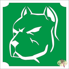 Mk Kreatív Stúdió Mk Body Deco 5x5 cm-es Csillámtetoválás sablon - Pitbull 272 csillámtetoválás